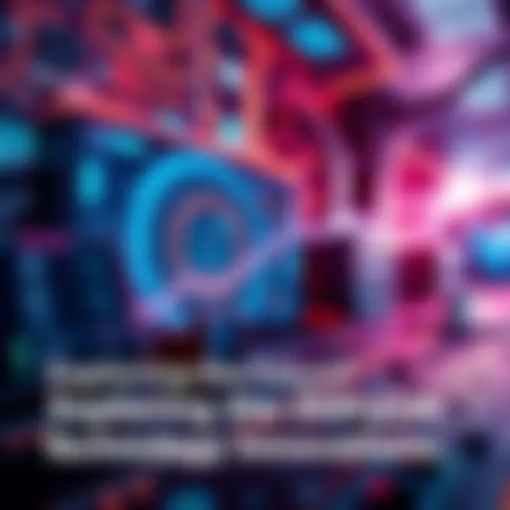Visual representation of ZERQON technology showcasing advancements in various sectors with futuristic elements
