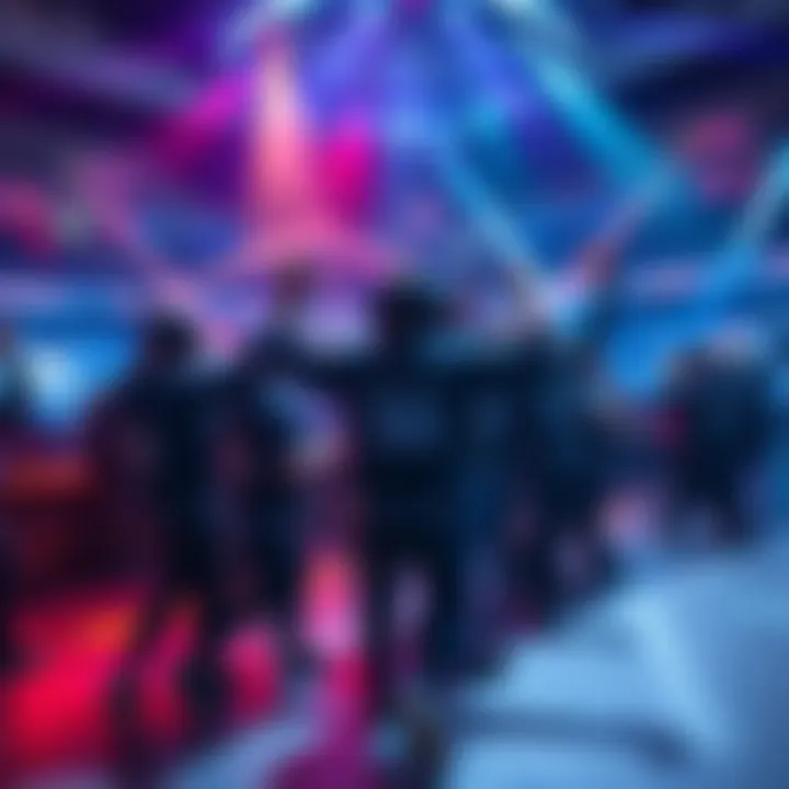 ZETA DIVISION players celebrating their 3-1 win against ONSIDE Gaming in a gaming arena