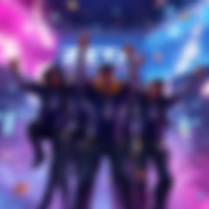 Zeta Division team members celebrating their 3-0 win over Bright Future in the Overwatch Champions Midseason Championship