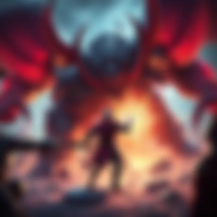 A player facing a challenging boss in Zexion, showcasing intense gameplay and dynamic action.