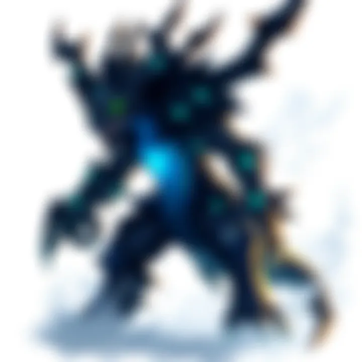 A creative sketch showing a Zinogre reimagined as a Heartless character, blending elements from Dark Thorn, Shadow Stalker, and Bad Dog designs.