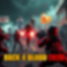 Players engaged in intense combat against zombies, showcasing unique character abilities in a cooperative gameplay setting.