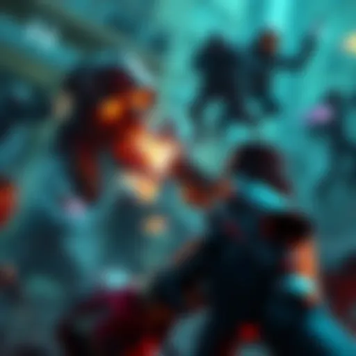 A player engaging in intense zombie combat in DLTB, showcasing the game's dynamic atmosphere and beast mode features.