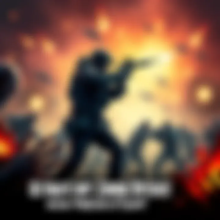Player fighting off zombies in a survival game setting