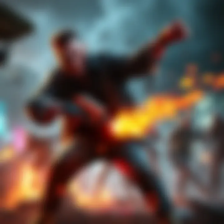 A character creatively killing zombies using unique weapons in Dead Rising