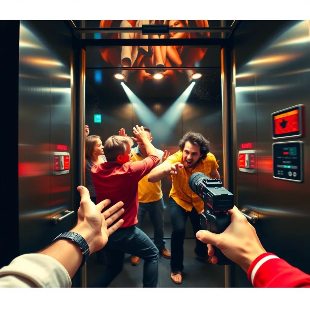 Brutal Elevator Fight Captured On Handheld Camera Leveluptalk