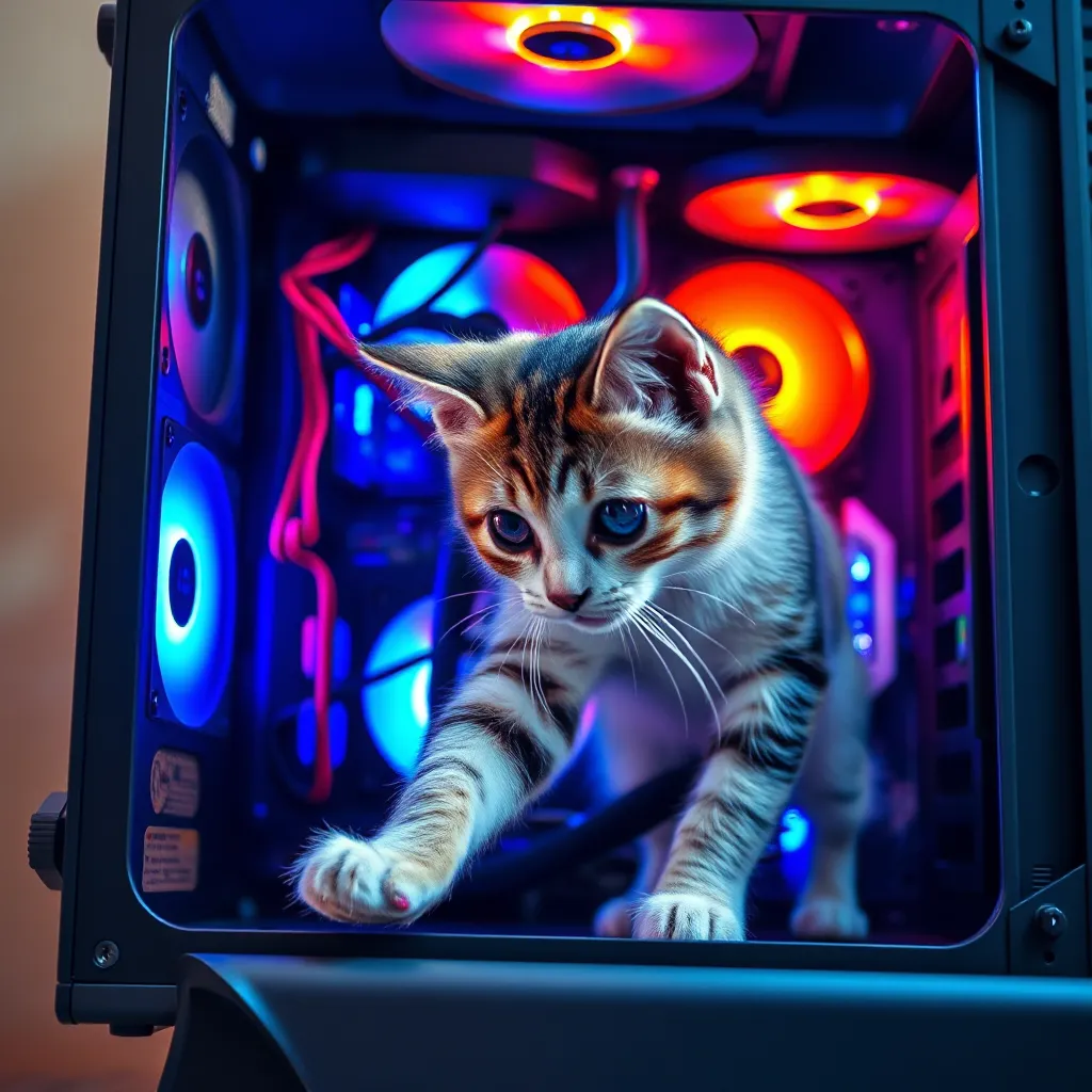 Innovative Cat on PC Airflow Solution Without Fans : LevelUpTalk