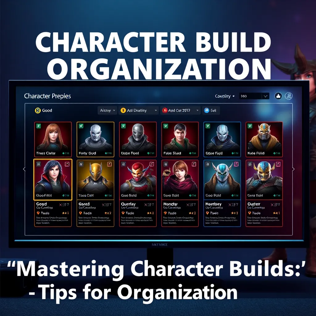 Mastering Character Builds: Tips for Organization : LevelUpTalk