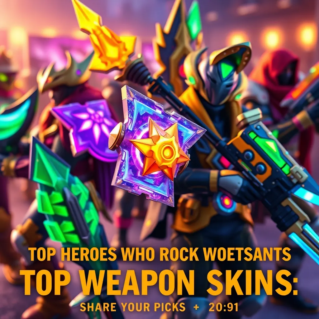 Top Heroes Who Rock Weapon Skins: Share Your Picks! : LevelUpTalk