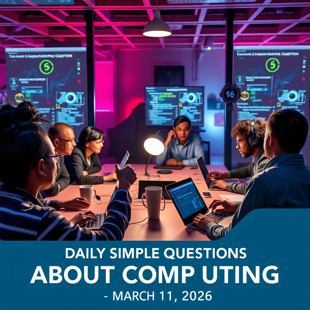 Computing Any Questions Daily Simple Questions About Computing - March 11, 2026 : LevelUpTalk