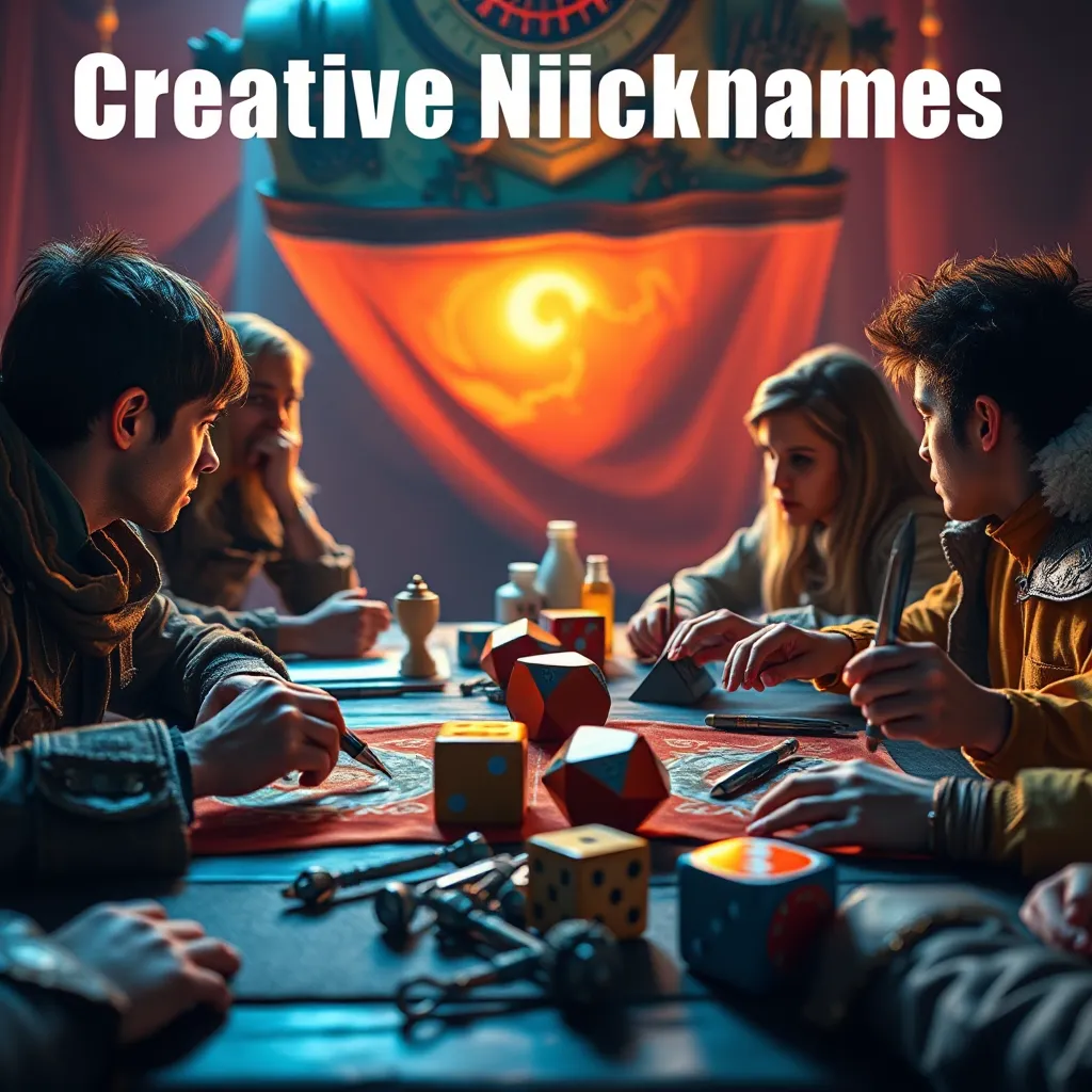 Creative Nicknames for Your Adventurers Stand Out! LevelUpTalk