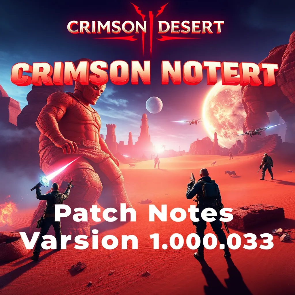 Patch Notes Version 1.00.03 Released for Crimson Desert : LevelUpTalk