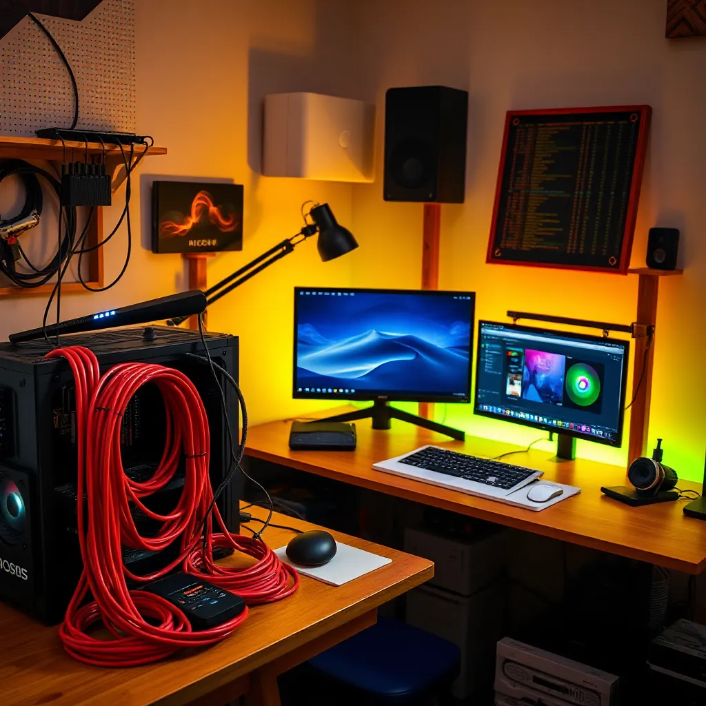 Creative Cable Management: How I Built My Own Setup : LevelUpTalk