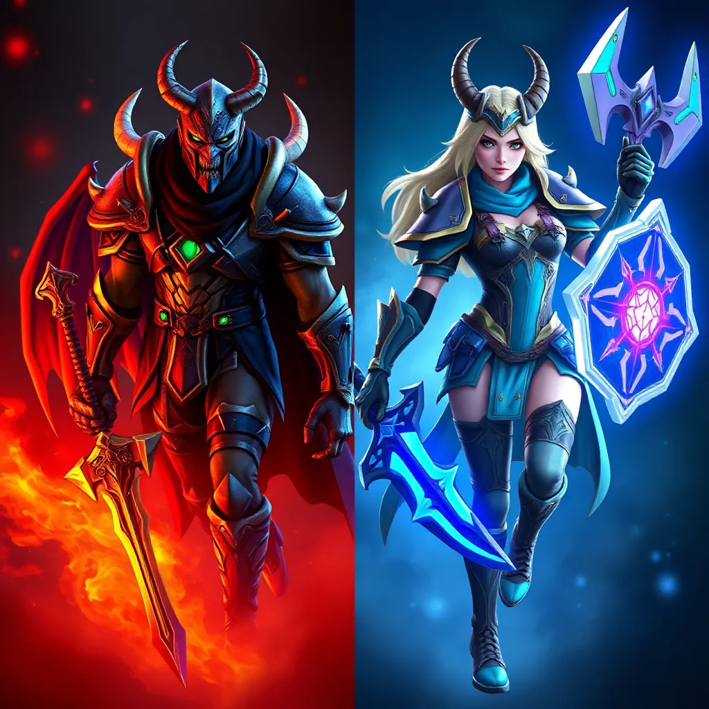 Demon Protector Demon Hunter Malfurion vs. Protector Aranna Skins Explained : LevelUpTalk