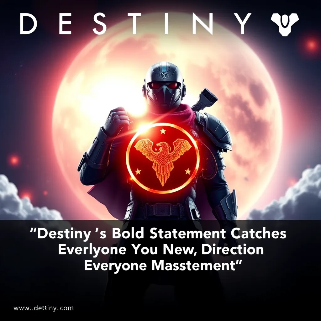Destiny's Bold Statement Catches Everyone Off Guard LevelUpTalk