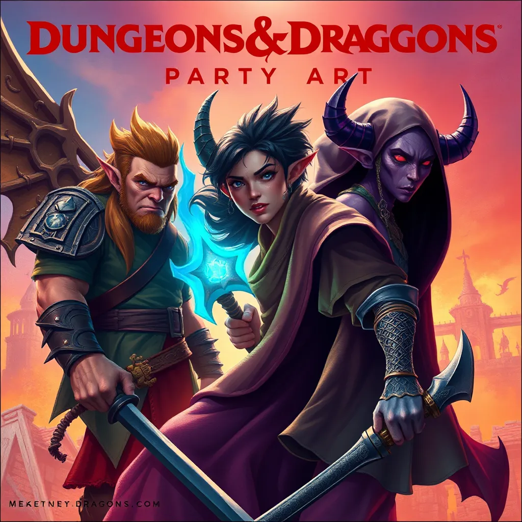 Dungeons & Dragons Party Art: Meet the Characters : LevelUpTalk
