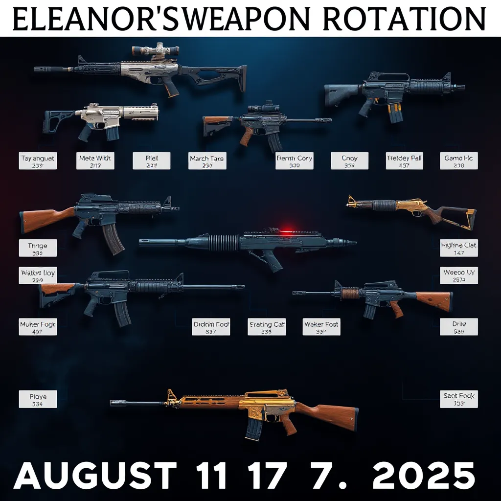 Eleanor's Coda Weapons Rotation for August 17, 2025 : LevelUpTalk