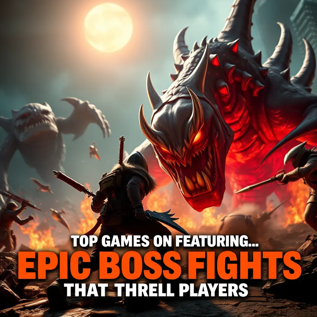 Top Games Featuring Epic Boss Fights That Thrill Players : LevelUpTalk