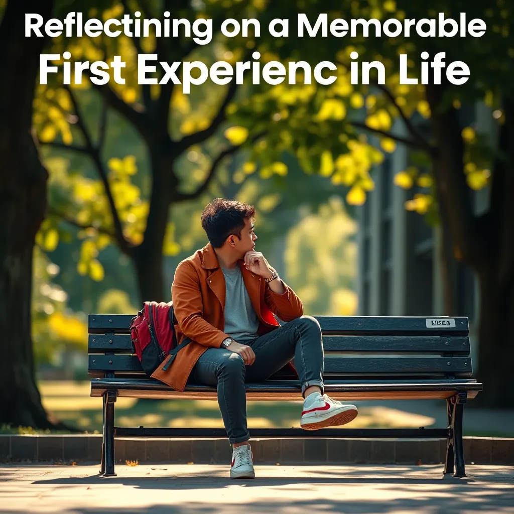 Reflecting on a Memorable First Experience in Life : LevelUpTalk