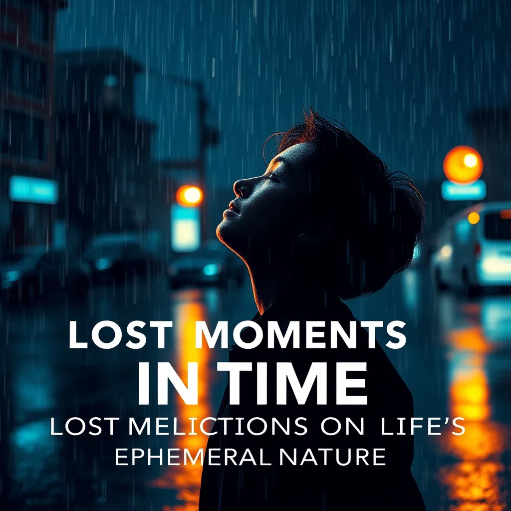 Lost Moments in Time: Reflections on Life's Ephemeral Nature : LevelUpTalk