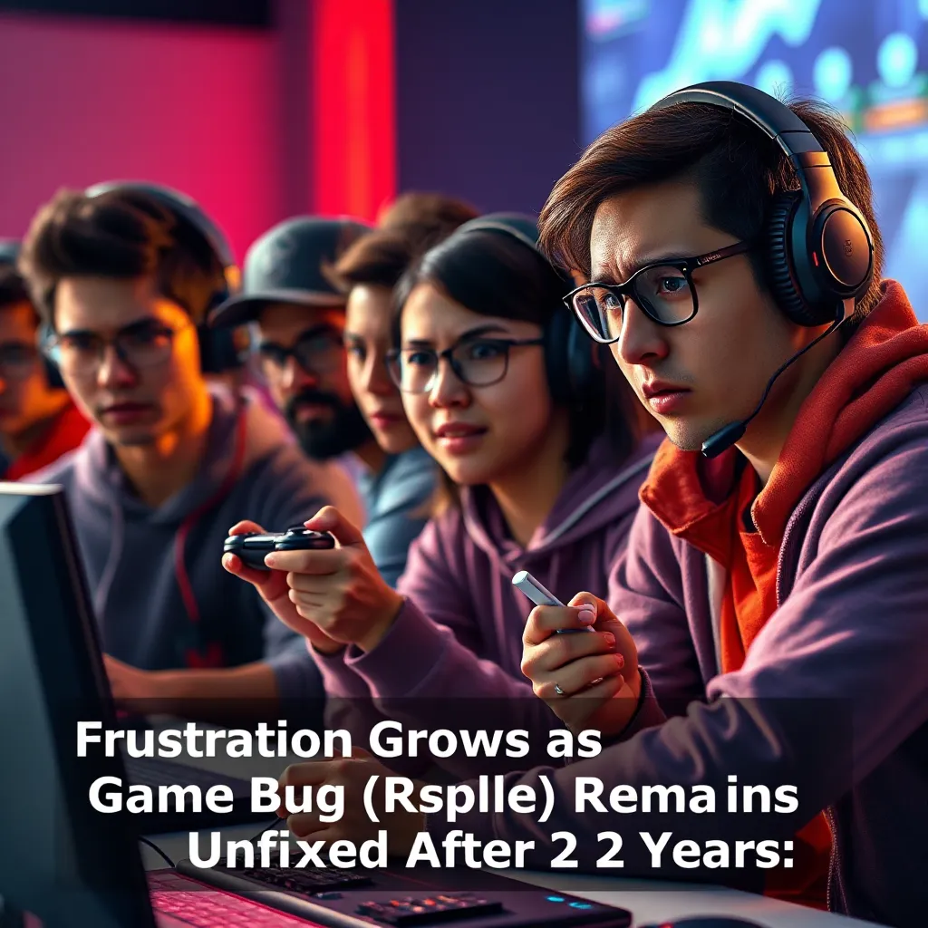Frustration Grows as Game Bug Remains Unfixed After 2 Years LevelUpTalk