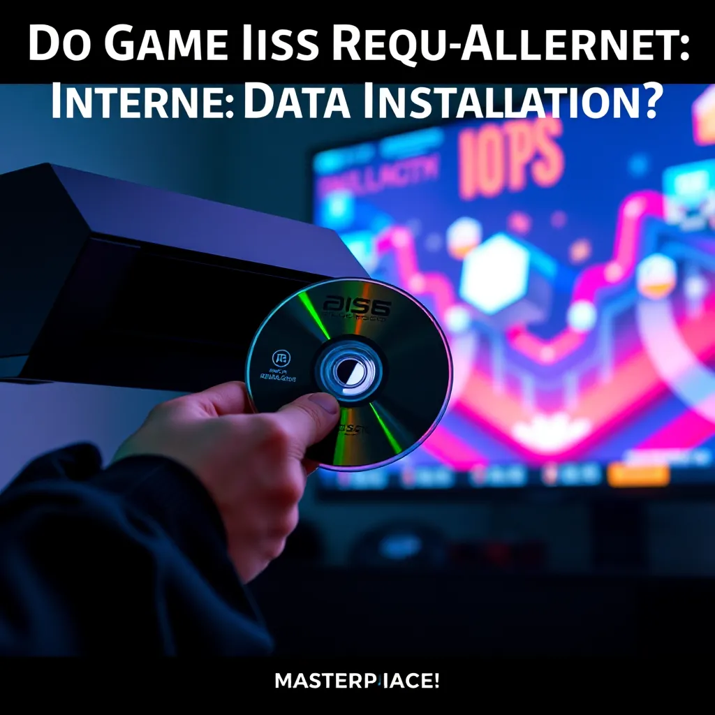 Do Game Discs Require Internet Data for Installation? : LevelUpTalk