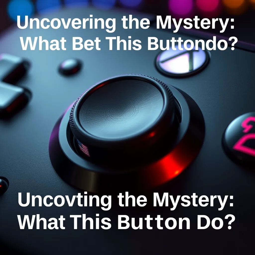 Uncovering the Mystery: What Does This Button Do? : LevelUpTalk