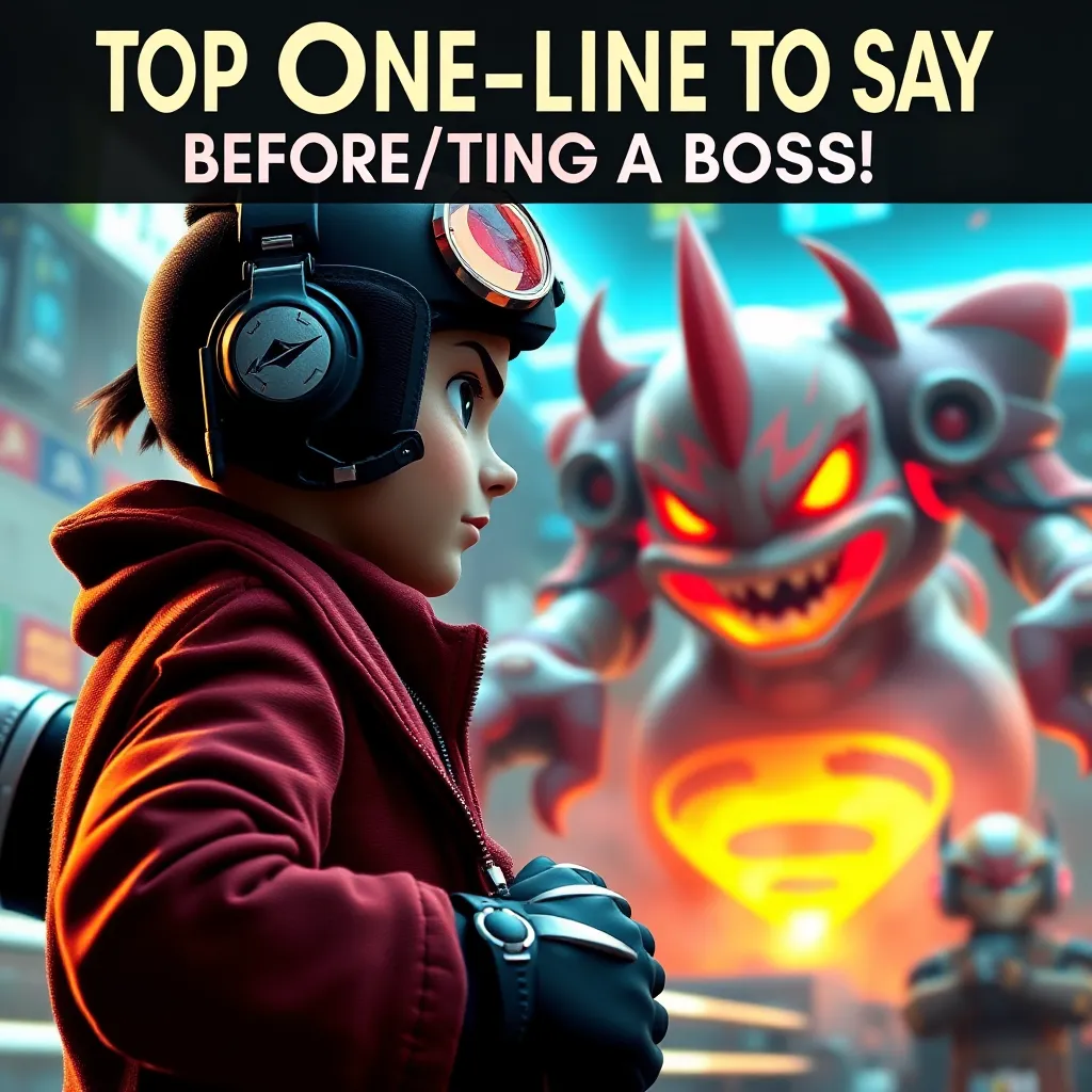 Top OneLiners to Say Before Defeating a Boss LevelUpTalk