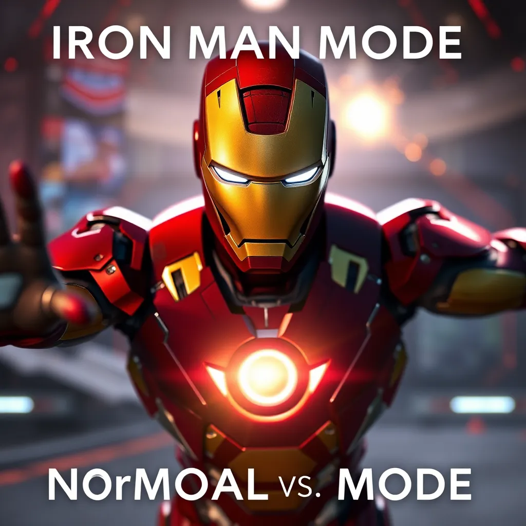 Comparing Iron Man Mode and Normal Difficulty Levels : LevelUpTalk