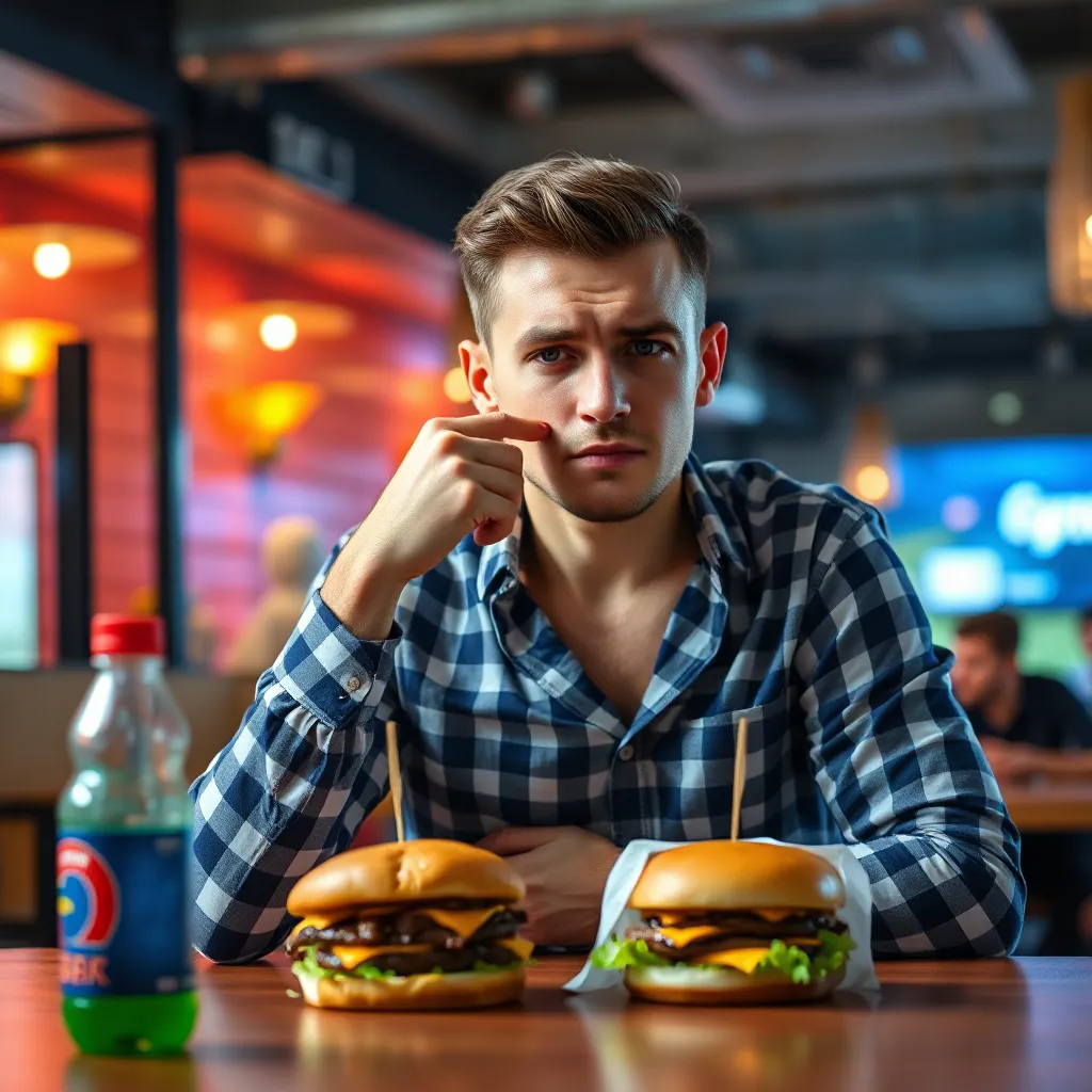 Battling the Consequences of Overindulging in Burgers : LevelUpTalk