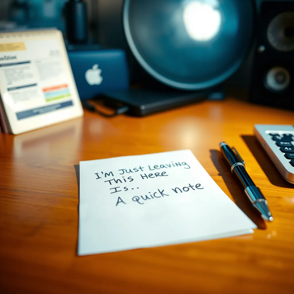 I'm Just Leaving This Here: A Quick Note : LevelUpTalk