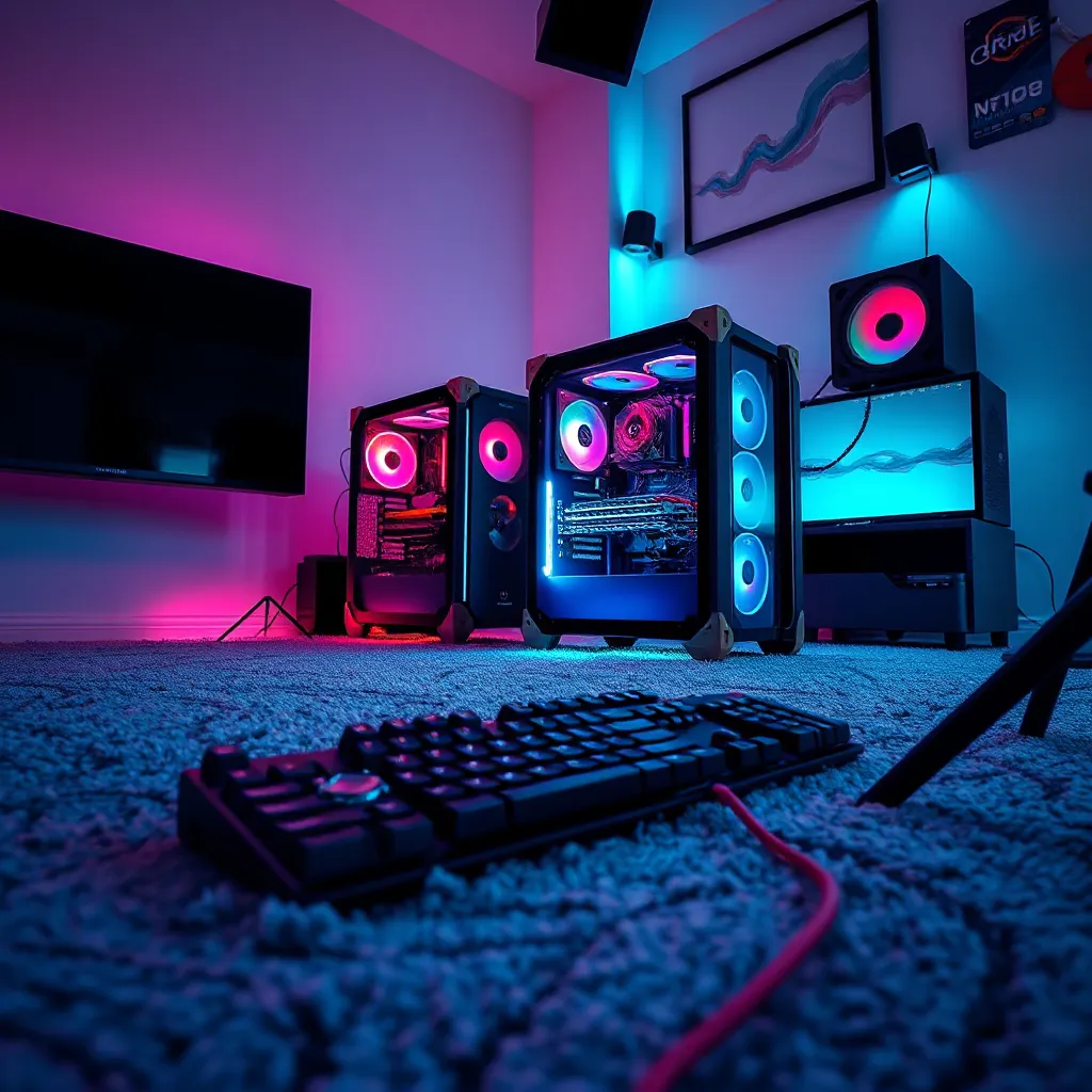 Streamer's Setup: Is a Carpet Under the PC a Bad Idea? : LevelUpTalk