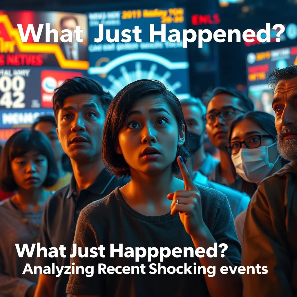 Shocking Events What Just Happened? Analyzing Recent Shocking Events : LevelUpTalk