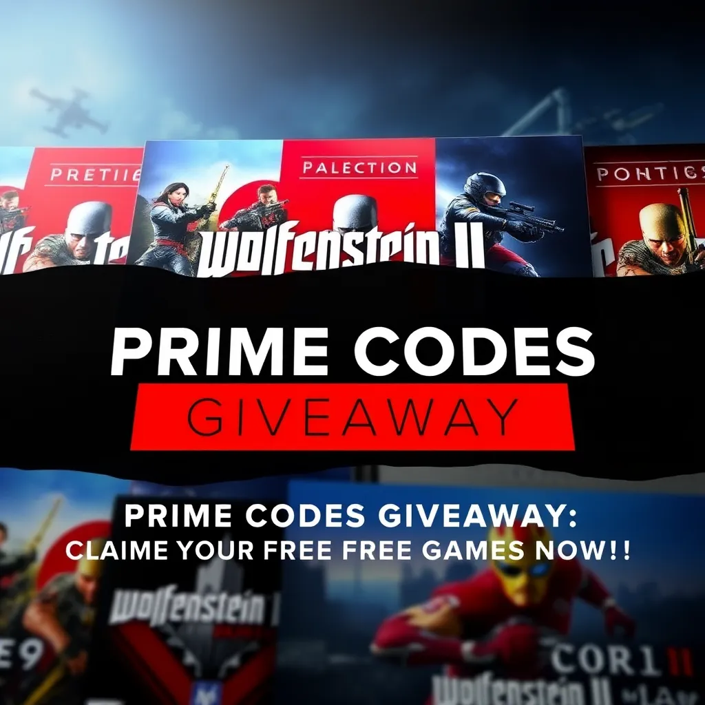 Exciting Prime Codes Giveaway: Claim Your Free Games Now! : LevelUpTalk