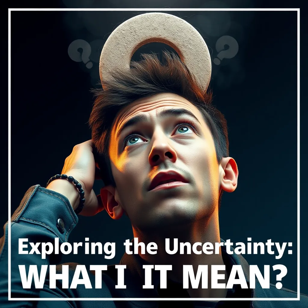 Uncertainty Person Exploring the Uncertainty: What Does It Mean? : LevelUpTalk