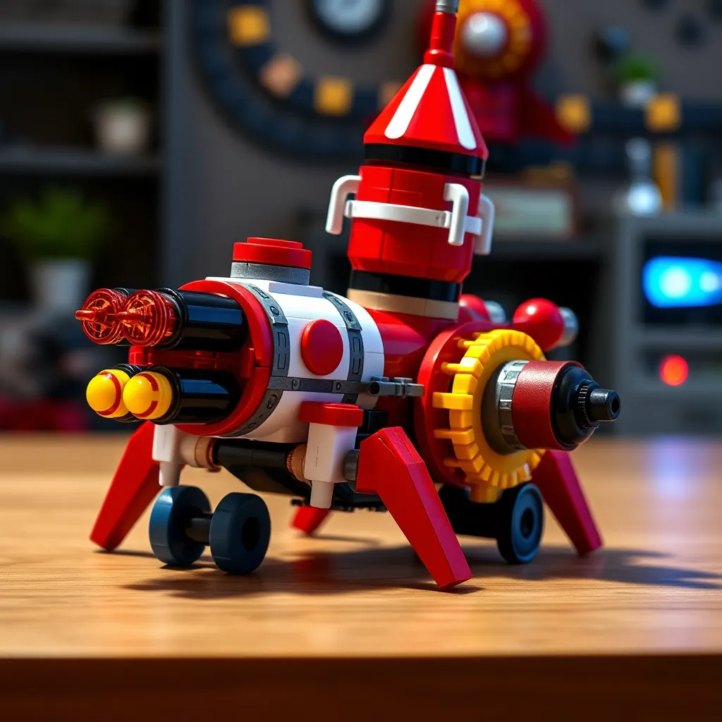 Red Roccet Creative Journey Behind the Red Rocket MOC Build : LevelUpTalk