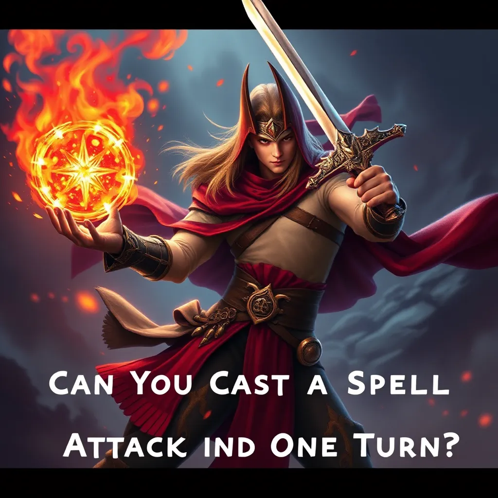 Can You Cast a Spell and Attack in One Turn? : LevelUpTalk