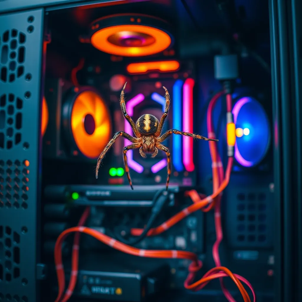 Spider Web Pc Rig Unwanted Guest: A Spider's Surprising Stay in My PC : LevelUpTalk