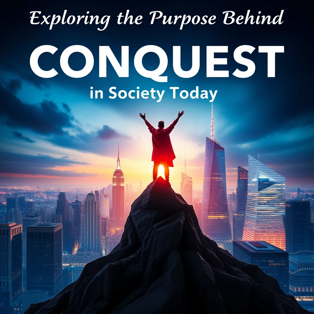 Exploring the Purpose Behind Conquest in Society Today : LevelUpTalk