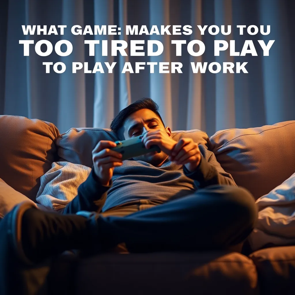 Guide Does Gaming Make You Tired 7 Tips to Stay Energized