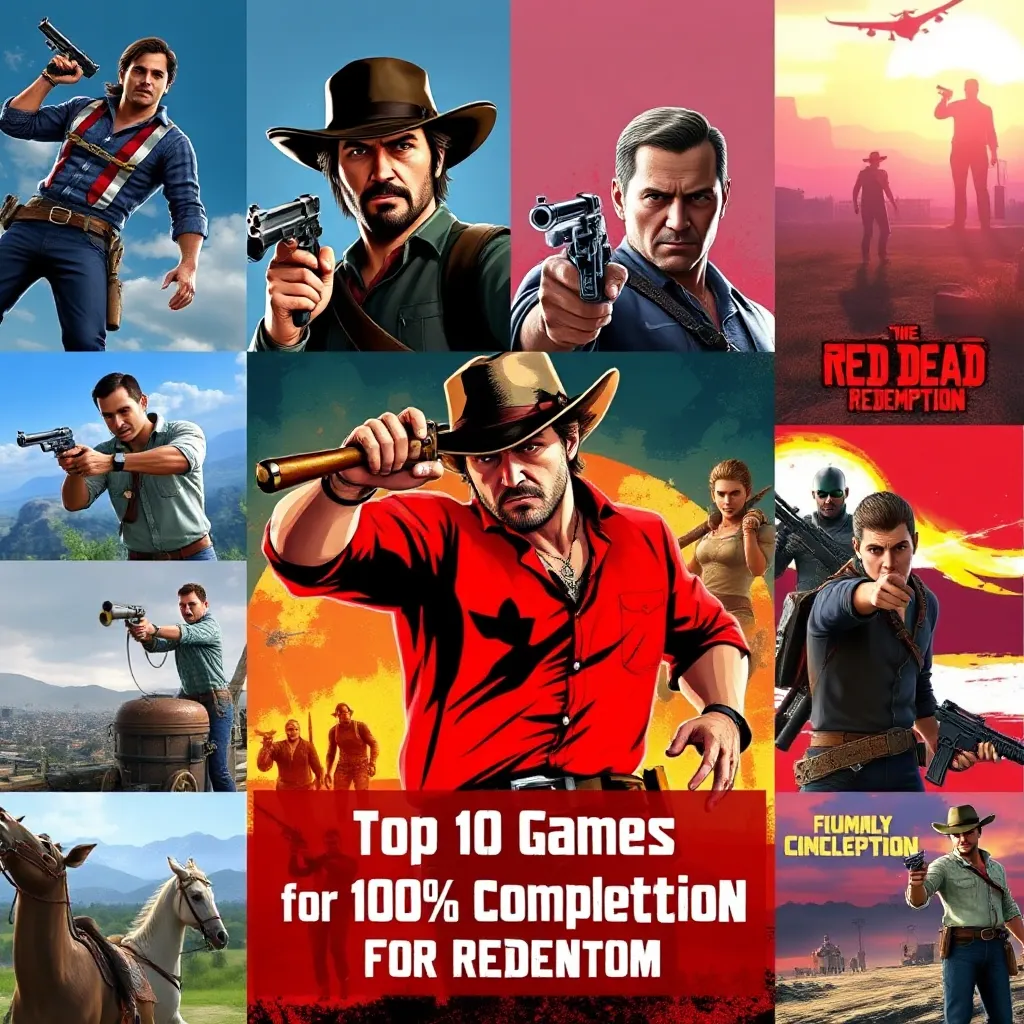 Wht Game Is Redm Top 10 Games for 100% Completion After Red Dead Redemption : LevelUpTalk