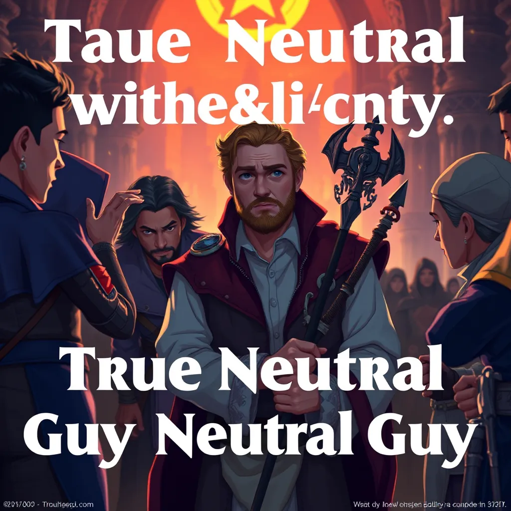 Exploring the True Neutral Guy in D&D Alignments : LevelUpTalk