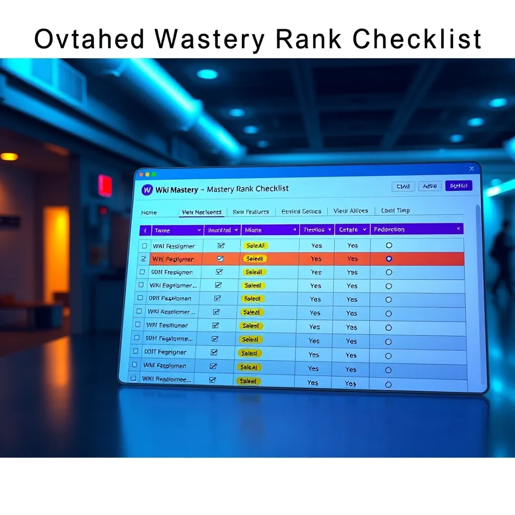 Overhauled Wiki Mastery Rank Checklist: New Features Added : LevelUpTalk
