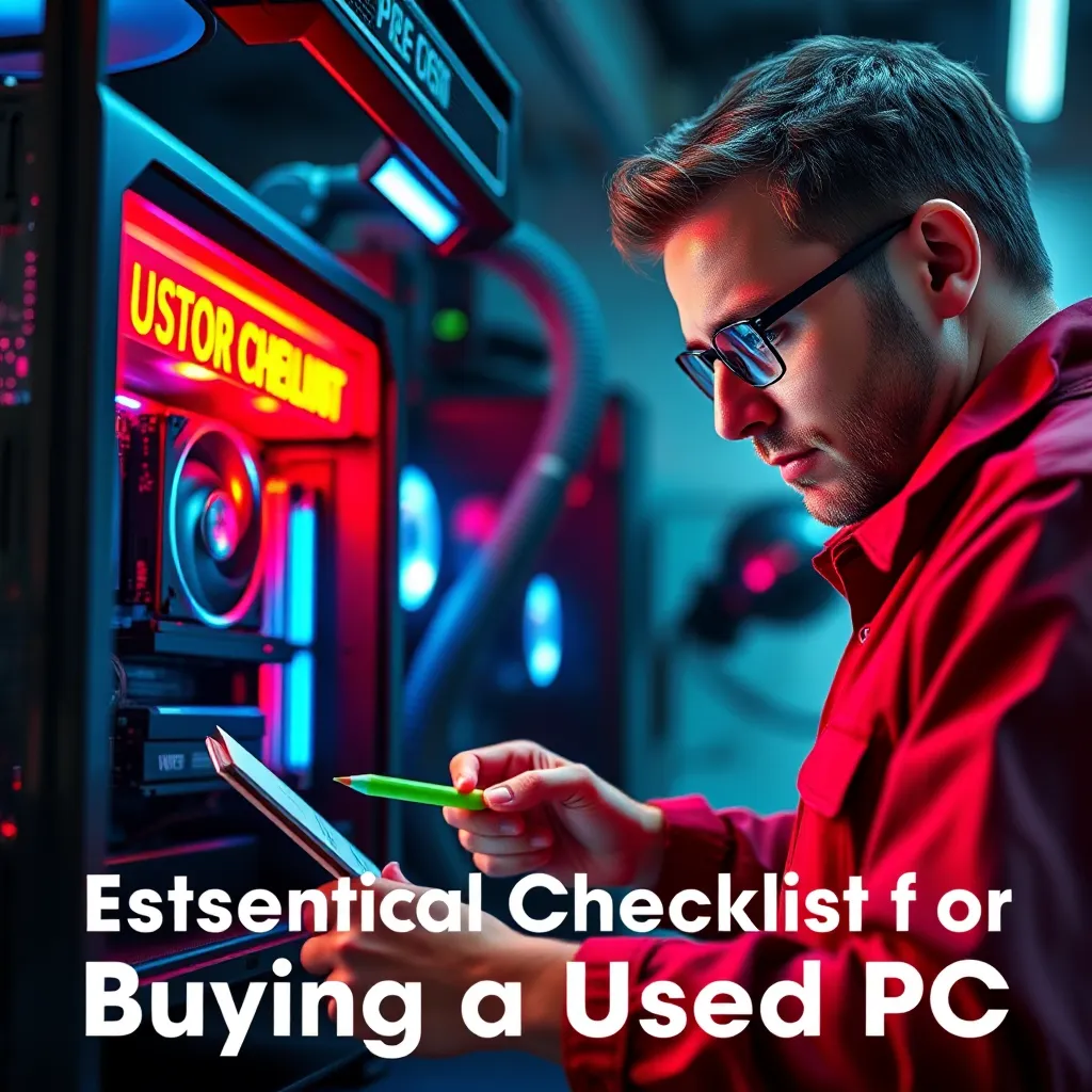 Checklist On Real Computer Essential Checklist for Buying a Used PC in 24 Hours : LevelUpTalk