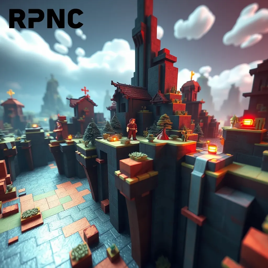 Innovative RPG Map Crafted with Only Vanilla Blocks : LevelUpTalk