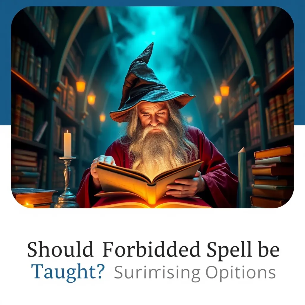 Should Forbidden Spells be Taught? Surprising Opinions : LevelUpTalk